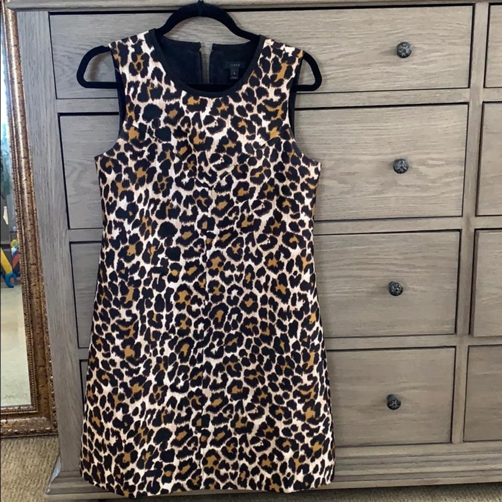 J. Crew Leopard Shift Dress